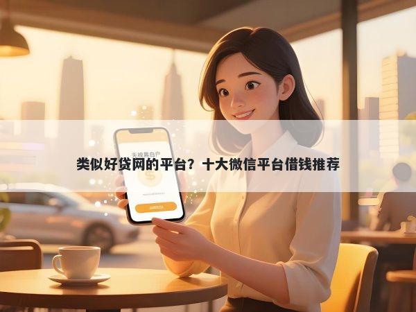 类似好贷网的平台？十大微信平台借钱推荐