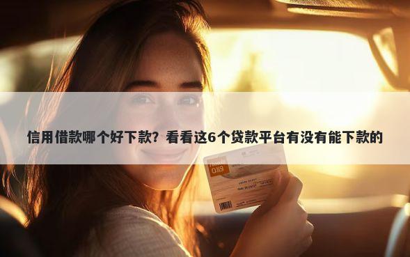 信用借款哪个好下款？看看这6个贷款平台有没有能下款的