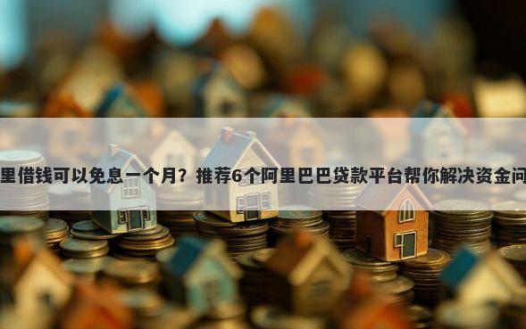 哪里借钱可以免息一个月？推荐6个阿里巴巴贷款平台帮你解决资金问题