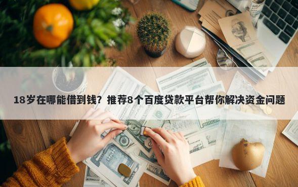 18岁在哪能借到钱？推荐8个百度贷款平台帮你解决资金问题