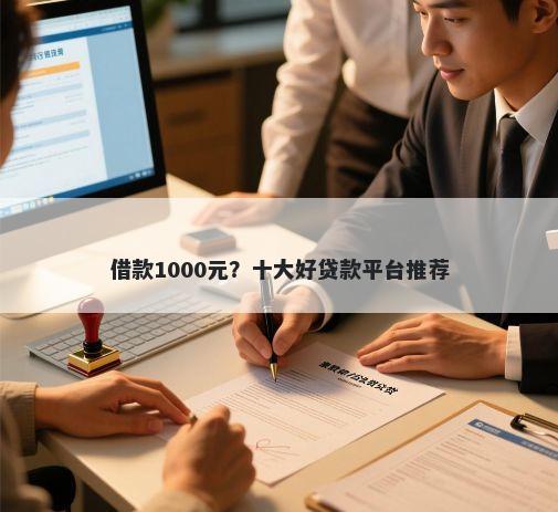 借款1000元？十大好贷款平台推荐