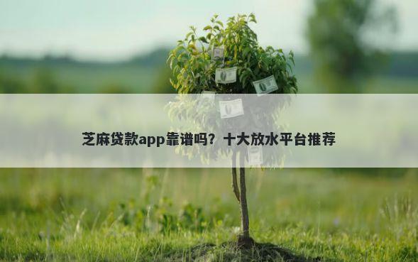 芝麻贷款app靠谱吗？十大放水平台推荐