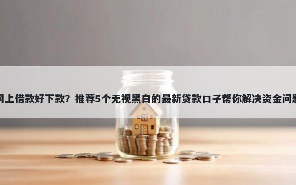 网上借款好下款？推荐5个无视黑白的最新贷款口子帮你解决资金问题