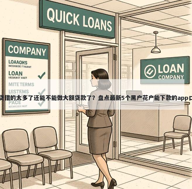 网贷借的太多了还能不能做大额贷款了？盘点最新5个黑户花户能下款的app口子