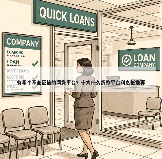 有哪个不查征信的网贷平台？十大什么贷款平台利息低推荐