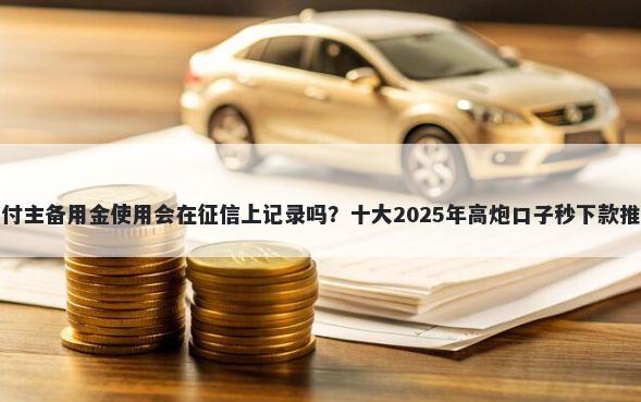 支付主备用金使用会在征信上记录吗?十大2025年高炮口子秒下款推荐