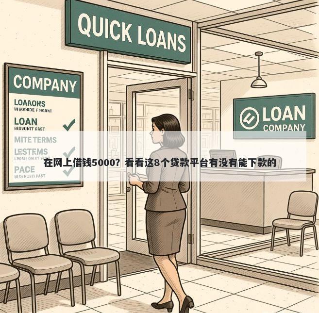 在网上借钱5000？看看这8个贷款平台有没有能下款的