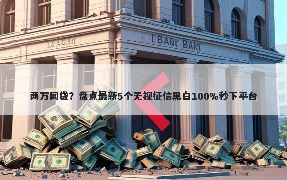两万网贷？盘点最新5个无视征信黑白100%秒下平台
