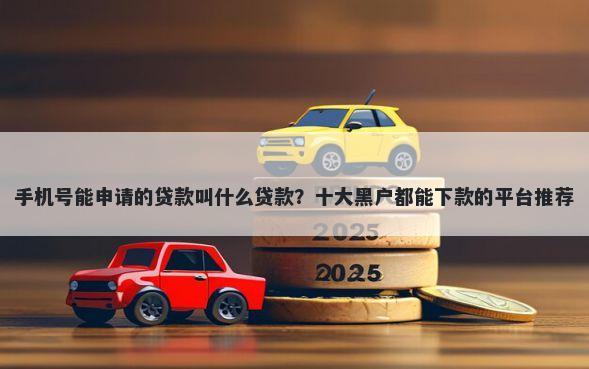 手机号能申请的贷款叫什么贷款？十大黑户都能下款的平台推荐