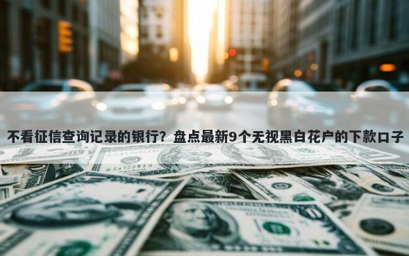 不看征信查询记录的银行？盘点最新9个无视黑白花户的下款口子