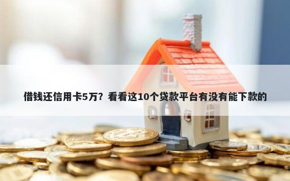借钱还信用卡5万？看看这10个贷款平台有没有能下款的