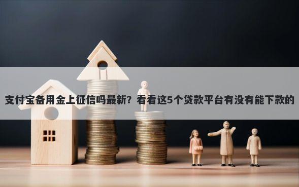 支付宝备用金上征信吗最新？看看这5个贷款平台有没有能下款的