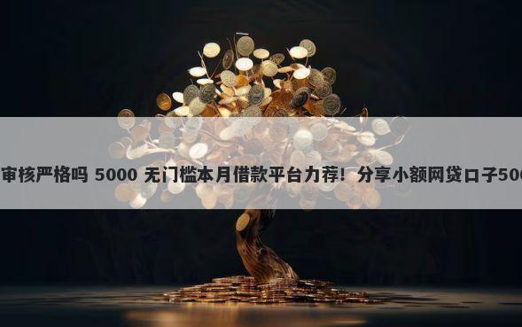 榕树好下款吗审核严格吗 5000 无门槛本月借款平台力荐！分享小额网贷口子5000无门槛借款