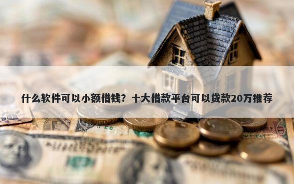 什么软件可以小额借钱？十大借款平台可以贷款20万推荐